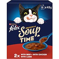 FelixSoup soups for cats beef, chicken, lamb 6x48g - Cat Soup
