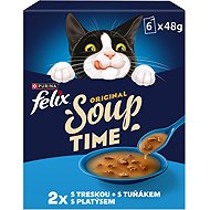 Felix Soup soups for cats, cod, tuna, halibut 6x48g - Cat Soup