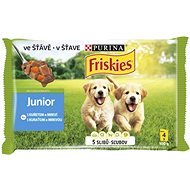 Friskies Junior with Chicken and Carrots in Gravy 4 x 100g - Dog Food Pouch