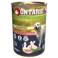 Ontario Canned chicken paté with herbs 400 g - Canned Dog Food