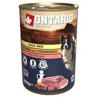 ONTARIO konzerva kačacie paté s brusnicami 400 g - Konzerva pre psov