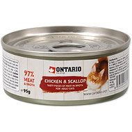 ONTARIO canned Chicken Pieces+Scallop 95g - Canned Food for Cats