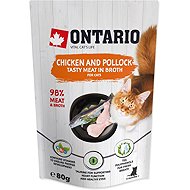 Ontario Chicken and cod in broth 80 g - Cat Soup