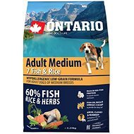 Ontario Adult Medium Fish & Rice 2,25 kg - Granuly pre psov