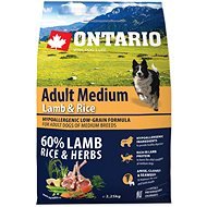 Ontario Adult Medium Lamb & Rice 2,25kg - Dog Kibble