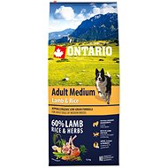 Ontario Adult Medium Lamb & Rice 12kg - Dog Kibble