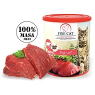 Fine Cat FoN canned cat food beef 100% meat 800 g - Canned Food for Cats