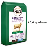 Nutro Grain Free lambs for adult dogs of large breeds 11.5 kg + 1.4 kg free - Pet Food Set