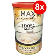 MAX Deluxe Chicken Thighs 1200g, 8 pcs - Canned Dog Food
