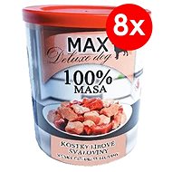 MAX Deluxe Lean Muscle Cubes 800g, 8 pcs - Canned Dog Food