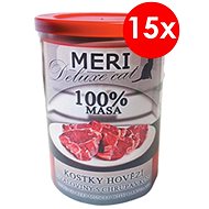 MERI Deluxe Beef Chunks with Cartilage 400g, 15 pcs - Canned Food for Cats