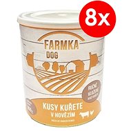 FOGKA DOG with Chicken 800g, 8 pcs - Canned Dog Food