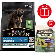 Pro Plan Large Robust Puppy Sensitive Digestion with lamb 12 kg + Adven. Training venison 4 × 115 g - Kibble for Puppies