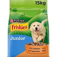Friskies Junior dry food for puppies, chicken with milk, vegetables 15kg - Kibble for Puppies