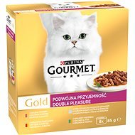 Gourmet gold Multipack Double Pleasure 8 × 85 g - Konzerva pre mačky