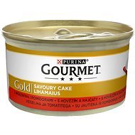 Gourmet gold Savoury Cake s hovädzím a paradajkami 85 g - Konzerva pre mačky