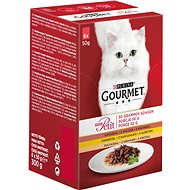 Gourmet Mon Petit Multi-pack with Chicken, Duck and Turkey in Gravy 6 × 50g - Cat Food Pouch