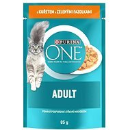 Purina ONE Adult Mini Fillets with Chicken and Green Beans in  Sauce 85g - Cat Food Pouch