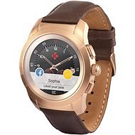 MyKronoz ZeTime Premium Pink Gold/Brown – 39 mm - Smart hodinky