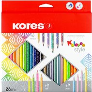 KORES KOLORES STYLE 26 colours - Coloured Pencils