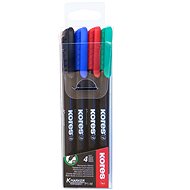 KORES K-MARKER permanent CD holder, thin - set of 4 colours - Markers