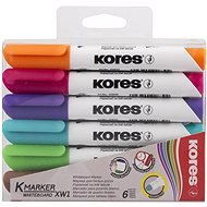 KORES K-MARKER tábla- és flipchart marker készlet, 6 szín - Marker