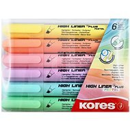 KORES HIGH LINER PLUS Set of 6 Pastel Colours - Highlighter