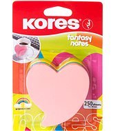 KORES "HEART" Heart Shape 70 x 70mm, 250 Sheets - Sticky Notes