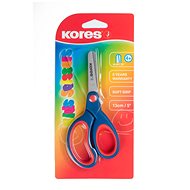 KORES mit Softgriff 13 cm, grün-rot - Kinderschere