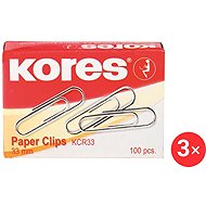 KORES round 33 mm, 100 pcs - pack of 3 - Paper Clips