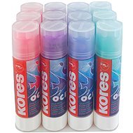 KORES Glue stick OCEAN 12 x 20 g, mix 4 colours - Glue stick