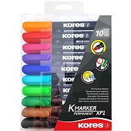KORES K-MARKER permanent, round tip 3 mm - set of 10 colours - Markers