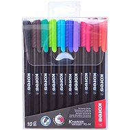 KORES K-MARKER permanent, thin tip M - set of 10 colours - Markers