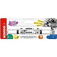 KORES Kreative Marker acrylic, double-sided tip 2 in 1 (brush and conical) - set of 2 colours - Markers