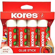 KORES Glue stick 4 × 15 g - Glue stick