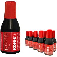 KORES 28 ml red - pack of 10 - Stamp Ink