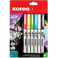 KORES Creative Marker Selection, Acryl, 6 Farben - Marker-Set