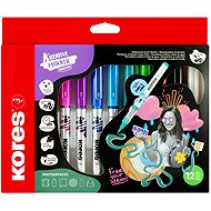 KORES Kreative Marker Selection, akrylové, 12 barev - Markers