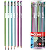 KORES Grafitos Style Metallic, HB, trojhranná - balení 30 ks - Pencil