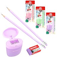 KORES Pastel SET - 2 tužky, ořazávátko, pryž (náhodná barva) - Writing Set