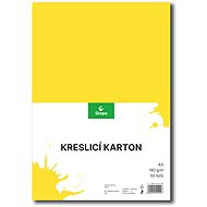 STEPA drawing cardboard A3, 50 sheets, 180g/m2, yellow - Colour Paper