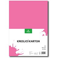 STEPA drawing cardboard A3, 50 sheets, 180g/m2, pink - Colour Paper
