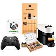 NESPRESSO Vertuo Pop Coconut White + kávový poukaz + Xbox Controller + Gamepass - Sada
