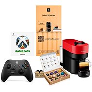 NESPRESSO Vertuo Pop Spicy Red + kávový poukaz + Xbox Controller + Gamepass - Sada