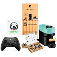 NESPRESSO Vertuo Pop Aqua Mint + kávový poukaz + Xbox Controller + Gamepass - Sada