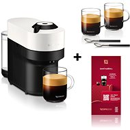 NESPRESSO KRUPS Vertuo Pop Coconut White XN9201 dárkový set - Coffee Pod Machine