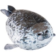 Kruzzel Plush pillow seal, 50 cm, grey - Pillow