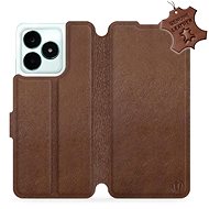 Kožené Mobiwear flip pro Realme C51 - Hnědé - L_BRS - Phone Case