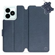 Kožené Mobiwear flip pro Realme C51 - Modré - L_NBS - Phone Case