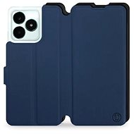 Mobiwear Soft Touch flip pro Realme C51 - Modré & Černé - Phone Case